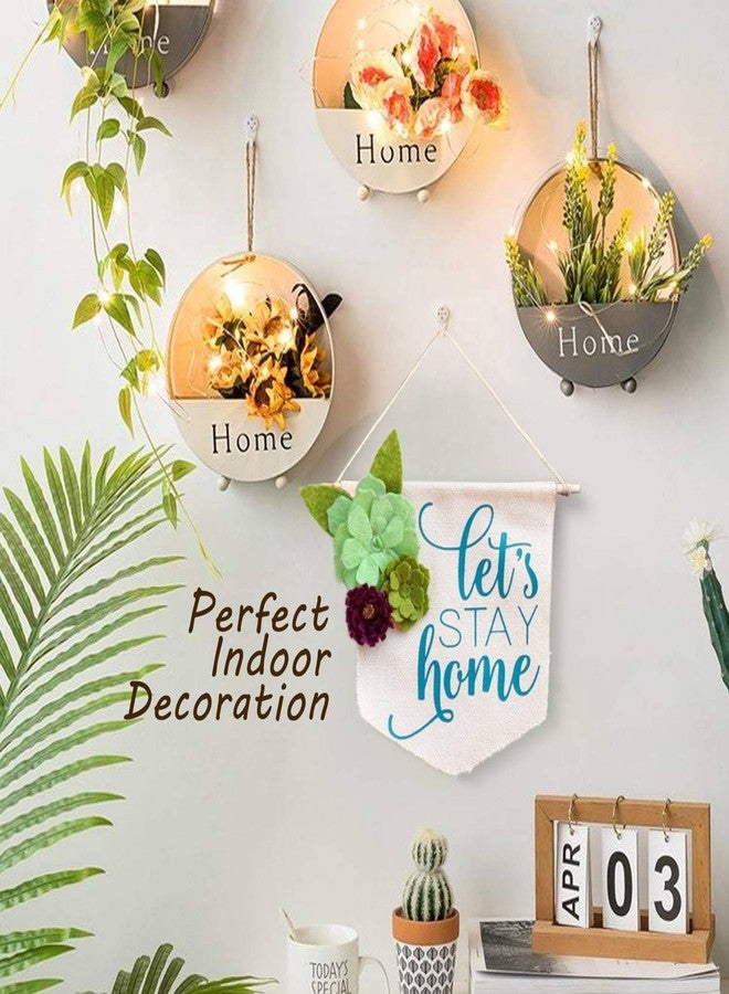 ليفي لافتات قماشية فارغة من ليفي، 26.7 سم × 33 سم و26.7 سم × 54.6 سم، لوحة زخرفية يمكنك صنعها بنفسك مع وتد خشبي، أسود، طقم من قطعتين (أحمر) - Image 4